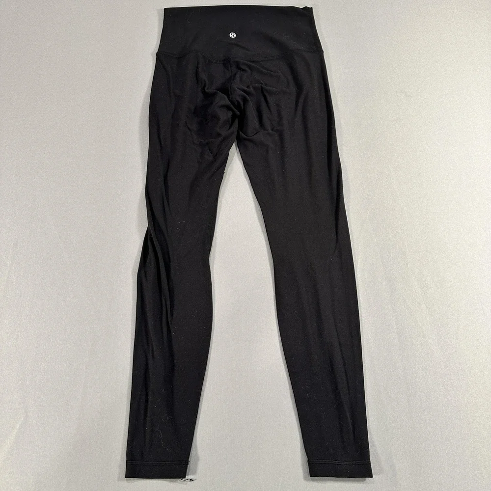 Lululemon Leggings Womens 8 Black High Rise Ankle Yoga Athletic Stretch Gym